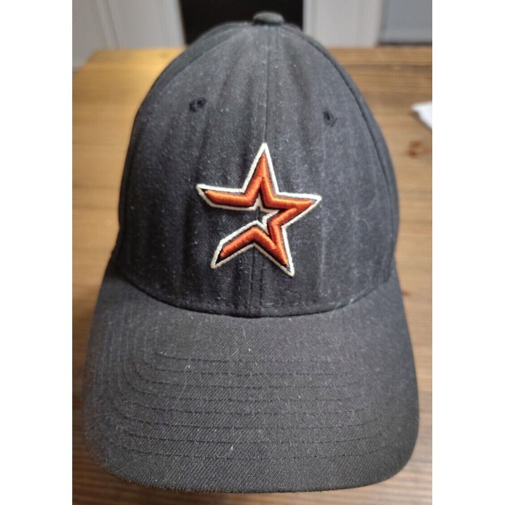 Houston Astros Vintage New Era 9forty Adjustable Black Hat One Size Fits Most